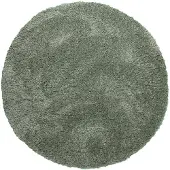 NATURL. Volero - Tapis Shaggy Rond - Vert Blaze - Ø 120cm