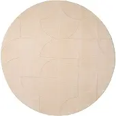 De Onlinewinkelier b.v. Volero - Tapis Scandinave Rond - Charm Circles Beige - Ø 230cm