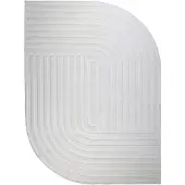 FRAAI Tapis de forme irrégulière | Lines Crème | 80x150cm | Crème | Polyester | Forme libre