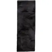 NATURL. Tapis de couloir doux à poils longs | Comfy Supreme Noir | 80x180cm | Noir | Tapis de couloir | Tapis