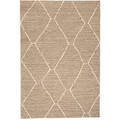 FRAAI Tapis d'extérieur en jute | Fora Lines Naturel | 120x170cm | Crème | Rectangulaire | Tapis d'extérieur
