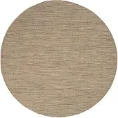 De Onlinewinkelier b.v. Tapis d'extérieur rond | Malta Melange Naturel | Ø 120cm | Crème | Rond | Tapis d'extérieur