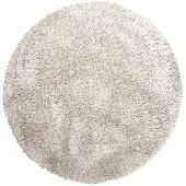 NATURL. Tapis shaggy rond | Blaze Beige/Gris | Ø 100cm | Crème | Rond | Tapis