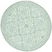 De Onlinewinkelier b.v. Volero - Tapis d'extérieur rond - Vert oriental d'été - Ø 200cm