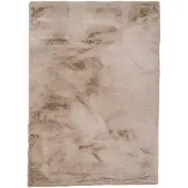 NATURL. Tapis doux à poils longs | Comfy Supreme Taupe | 80x150cm | Taupe | Polyester | Rectangulaire