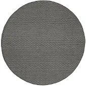 De Onlinewinkelier b.v. Tapis d'extérieur rond | Malta Arrow Noir | Ø 100cm | Noir | Rond | Tapis d'extérieur