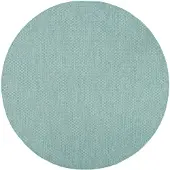 NATURL. Volero - Tapis d'extérieur rond - Costa Turquoise | Étanche! - Ø 120cm