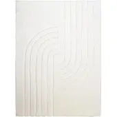 FRAAI Tapis doux à poils longs | Carvy Curves Crème | 160x230cm | Crème | Rectangulaire | Tapis