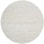 NATURL. Tapis en laine rond | Feline Gris/Chiné | Ø 80cm | Gris | Rond | Tapis