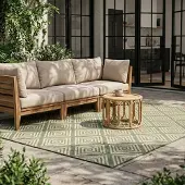 FRAAI Tapis d'extérieur | Brava Vert | 80x150cm | Vert | Rectangulaire | Tapis d'extérieur