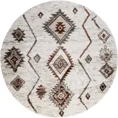 FRAAI Tapis berbère rond | Blend Aztec Terracotta | Ø 160cm | Terracotta | Rond | Tapis