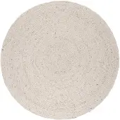 NATURL. Tapis en laine rond | Wise Gris/Chiné No. 367 | Ø 100cm | Gris | Rond | Tapis