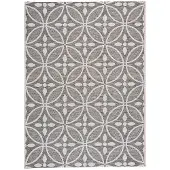 FRAAI Tapis d'extérieur | Summer Pattern Gris | 140x200cm | Gris | Rectangulaire | Tapis d'extérieur