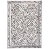 FRAAI Tapis d'extérieur | Summer Oriental Gris | 80x150cm | Gris | Rectangulaire | Tapis d'extérieur