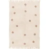 Little Olly Tapis pour chambre d’enfant – Lou Dots Taupe | 160x230cm | Taupe | Rectangulaire | Tapis enfants