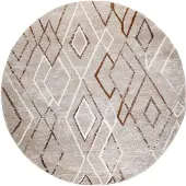 FRAAI Tapis berbère rond | Blend Diamond Beige | Ø 100cm | Beige | Rond | Tapis