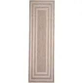 De Onlinewinkelier b.v. Volero - Tapis de Balcon - Cadre Sierra Beige/Crème - 80x200cm