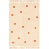 Little Olly Tapis pour chambre d’enfant – Lou Dots Terracotta | 80x150cm | Terracotta | Rectangulaire | Tapis enfants