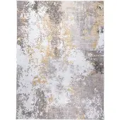 FRAAI Tapis moderne | Sarge Taupe/Jaune | 200x290cm | Jaune | Rectangulaire | Tapis