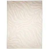 FRAAI Tapis lavable | Dunya Zebra Blanc | 160x230cm | Blanc | Rectangulaire | Tapis