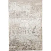 FRAAI Tapis moderne | Hendrix Grunge Crème/Gris | 135x195cm | Gris | Rectangulaire | Tapis
