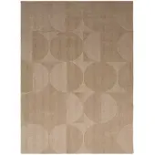 Studio Clarice Tapis en laine | Giselle Circles Beige | 160x230cm | Crème | Rectangulaire | Tapis