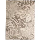 FRAAI Tapis d'extérieur | Tiga Palm Taupe | 140x200cm | Taupe | Rectangulaire | Tapis d'extérieur