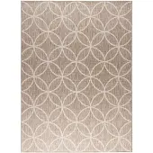 FRAAI Volero - Tapis d’extérieur géométrique – Faro Ripple Beige - 120x170cm