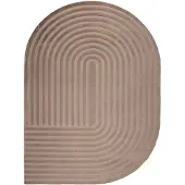 FRAAI Tapis de forme irrégulière | Arch Taupe | 230x330cm | Taupe | Forme libre | Tapis