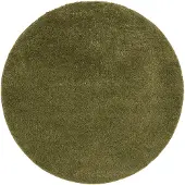 NATURL. Tapis rond à poils longs – Wish Vert | Ø 200cm | Vert | Rond | Tapis