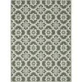 FRAAI Volero - Tapis d’extérieur – Rio Flower Vert - 80x150cm