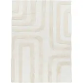 Studio Clarice Tapis en laine – Judith Lines Crème | 160x230cm | Crème | Laine | Rectangulaire