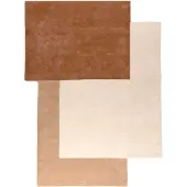 Studio Clarice Tapis abstrait en laine – Jules Crème/Terra | 200x290cm | Terracotta | Forme libre | Tapis