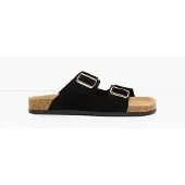 Bonprix Mules en cuir velours