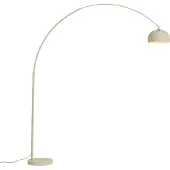 QAZQA Lampadaire Arc Moderne Beige avec Base en Marbre - XXL