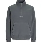 Jack & Jones Soho Half Zip Sweatshirt Gris L Homme
