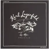 Karl Lagerfeld Écharpe 'Après Ski Club' noir / blanc