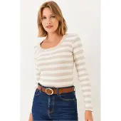 Bianco Lucci T-shirt beige / blanc