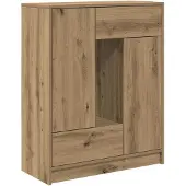 vidaXL Sideboard avec tiroirs et portes Chêne Artisan 73x31x90 cm