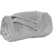vidaXL Jeté Gris 150 x 200 cm Toison