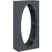vidaXL Étagère à bois de chauffage anthracite 50x23x100 cm Acier laminé à froid