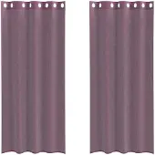 vidaXL Voile Rideaux avec oeillets 2 pcs. Violet 140x245 cm