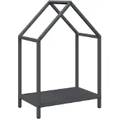 vidaXL Étagère à bois de chauffage anthracite 40x25x60 cm Acier laminé à froid