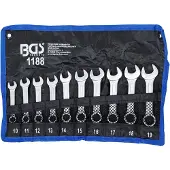 Condor 1188 Jeu de clés à fourche, "courtes", 10-19 mm, 10 pcs.