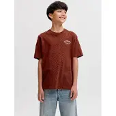 Jack & jones Junior T-Shirt 'JJEBRANDES' crème / bleu marine / rouille