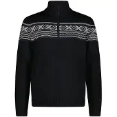 CMP Pull en tricot col zippé Wooltech