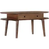 vidaXL Table basse 100x50x46 cm en bois massif d'acacia