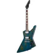 Schecter E-1 Electro Resin Transparent Blue guitare électrique
