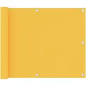 vidaXL Brise-vue pour balcon Jaune 75x600 cm Tissu Oxford