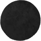 vidaXL Tapis shaggy à poils longs NAVARRA noir 160x160 cm polyester